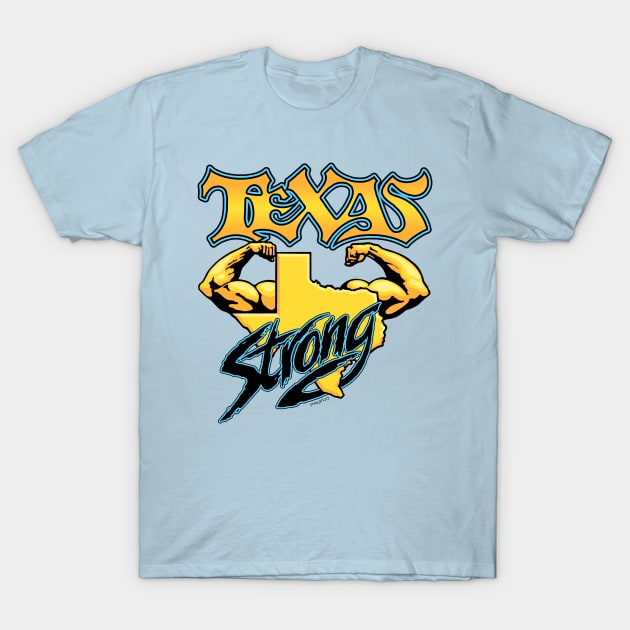 TEXAS STRONG Hurricane Harvey Fundraiser T-Shirt by Txtoyman